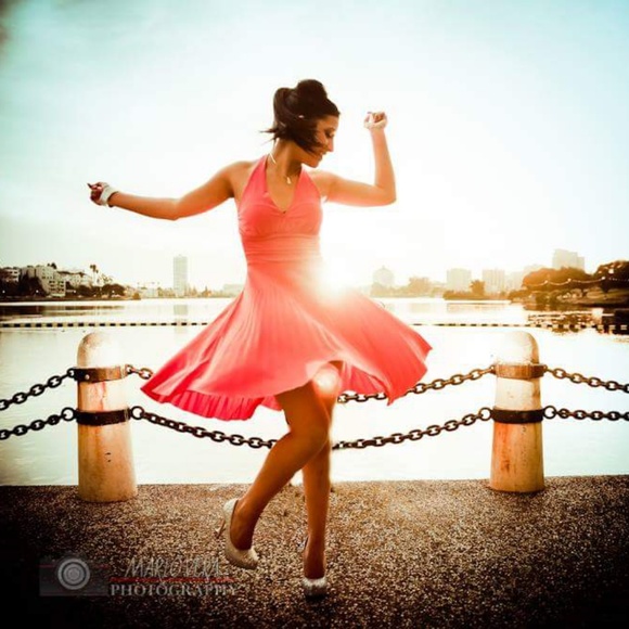 Pink Flowy Dress - Picture 1 of 2